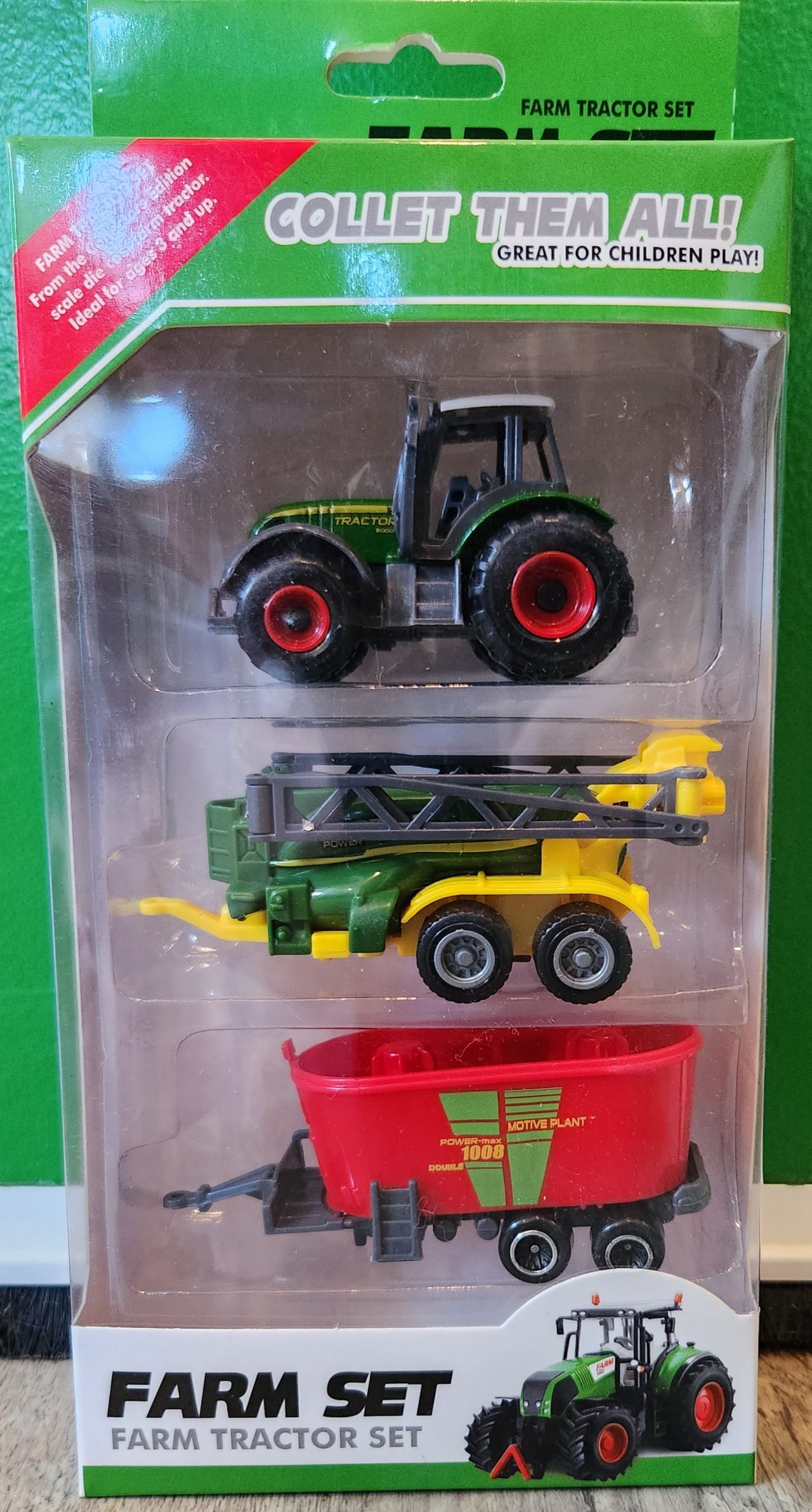 Little Dutch Houten 4-wieler Tractor | Little Farm | De Gele Flamingo